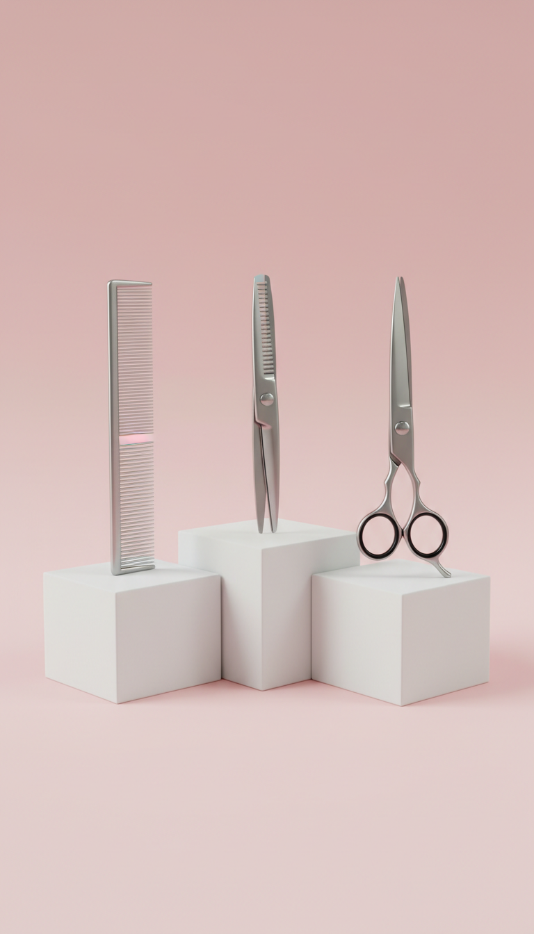 Kit toelettatura in acciaio inox completo